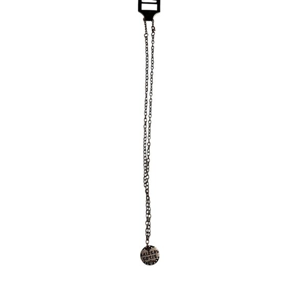 Las Vegas Raiders Cutie Pendant Necklace Black Silver Tone Fan Jewelry - Picture 3 of 6